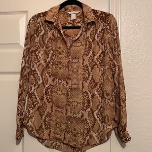 Snake print shirt